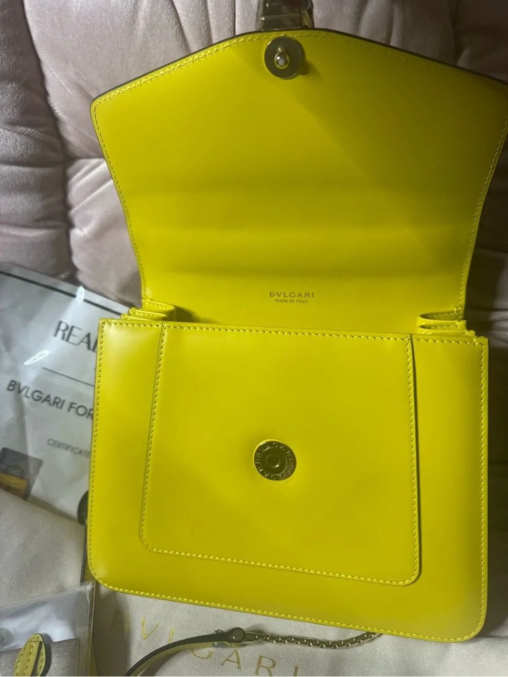 🔥LIKE NEW🔥 Bvlgari Yellow Serpenti Crossbody - Picture 5 of 11